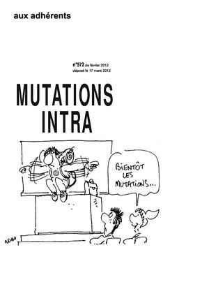 Le bulletin du Sgen-CFDT Haut-Rhin spécial intra 2012