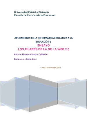 pilares de la web 2.0 aplicados en la educación