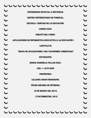 Mapa de aplicaciones. Una taxonomía comentada.(ensayo)