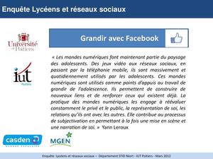 enquête lycéens et réseaux sociaux