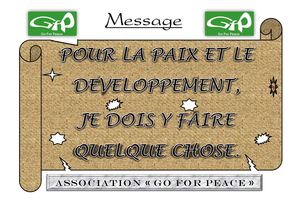 CONFERENCE DEBAT SUR LES ENJEUX DE LA PAIX