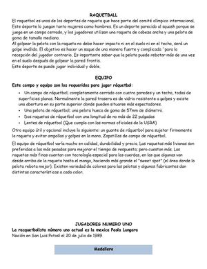 RAQUETBALL