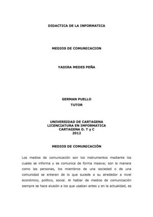 MEDIOS DE COMUNICACION SOCIAL