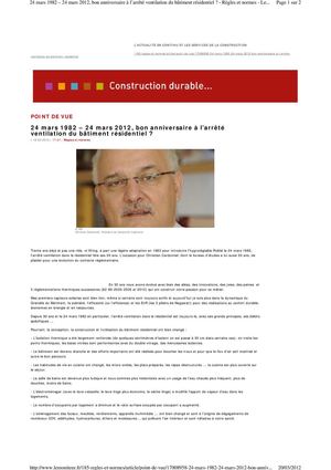 Ventilation dans le résidentiel
