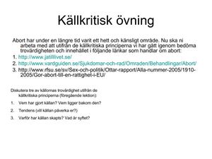 Källkritisk övning