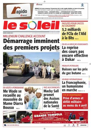 Edition du 20 mars 2012