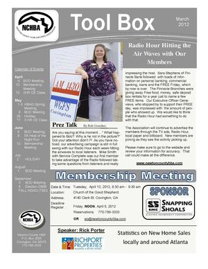March 2012 Newsletter