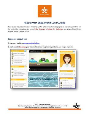 Pasos para descargar los plugins