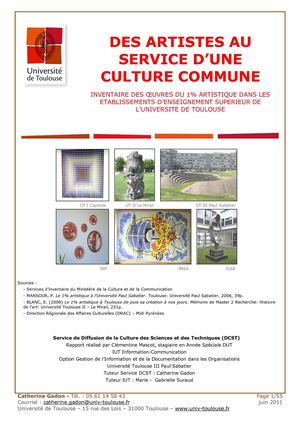 Des artistes au service d'une culture commune