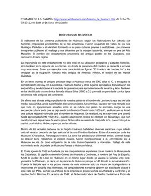 Historia de Huánuco