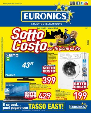 Volantino Euronics gruppo Galimberti dal 22/3 al 31/03/2012