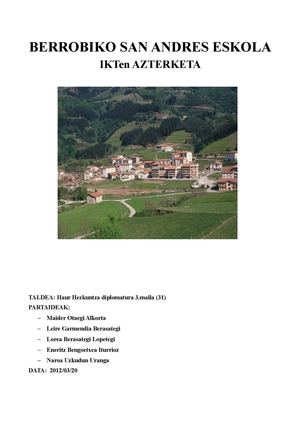 IKT Berrobiko San Andres ikastetxean