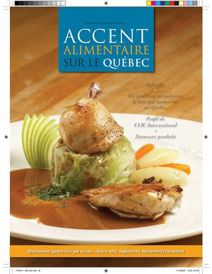 Accent alimentaire sur le Québec
