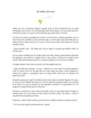 UN ANGEL SIN ALAS