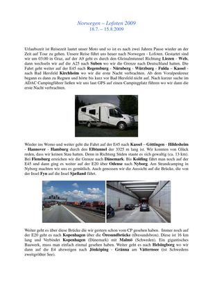 Reisebericht Norwegen-Lofoten 2009