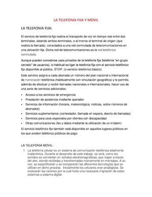 telefonia fija y movil