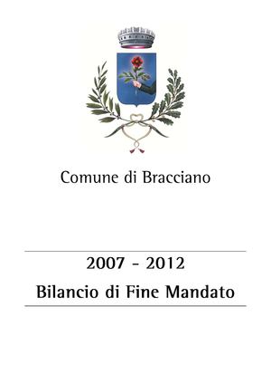 Bracciano - Bilancio di fine mandato 2007-2012
