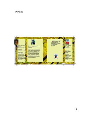 I ANTOLOGIA DE LA ORGANIZACIÓN MUNDIAL DE POETAS ESCRITORES Y ARTISTAS