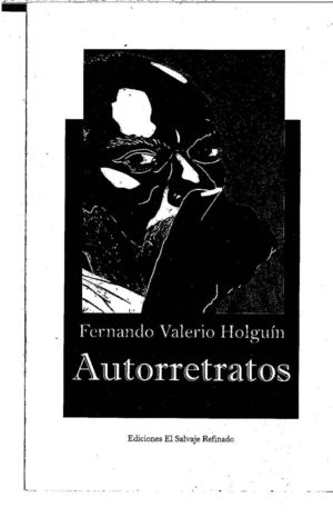 Autorretratos (poesia, 2002). Fernando Valerio-Holguin.