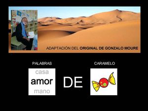 "Palabras de Caramelo" Autor: GONZALO MOURE ED.: ANAYA  ISBN: 8466715711