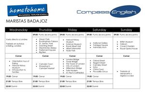 Programa de actividades Londres 2012