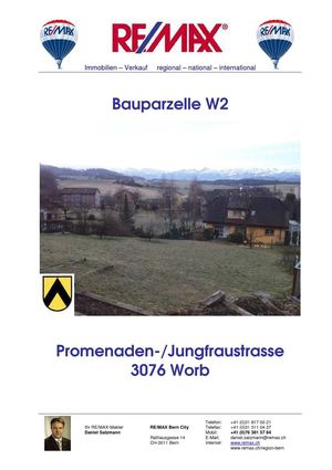 Verkaufsdokumentation Bauland Worb