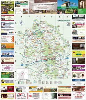 Carte touristique de l'Argonne