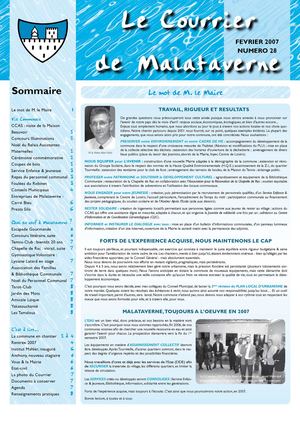 Courrier de Malataverne o6 N°28