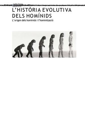 Història evolutiva dels homínids