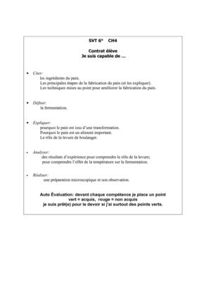 contrat: châpitre 4 de SVT 6° Maupas