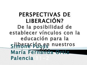 LA PEDAGOGÍA LIBERADORA