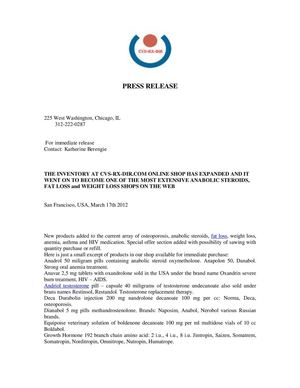 THE INVENTORY AT CVS-RX-DIR.COM ONLINE SHOP HAS EXPANDED AND IT WENT ON TO BECOME ONE OF THE MOST EXTENSIVE ANABOLIC STEROIDS, FAT LOSS and WEIGHT LOSS SHOPS ON THE WEB