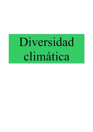 Diversidad climática de España