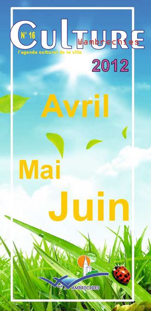 Agenda culture n°16 | Avril à l'été 2012