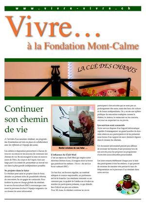 Activités socioculturelles à la Fondation Mont-Calme, EMS à Lausanne