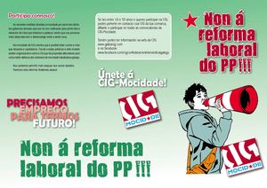 Tríptico para a mocidade - Folga Xeral 29-M