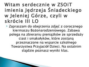 Festyn w 3 LO w Jeleniej Gorze