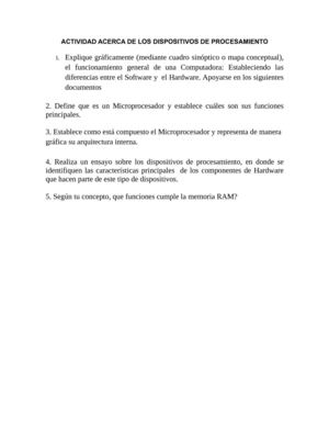 ACTIVIDAD ACERCA DE LOS DISPOSITIVOS DE PROCESAMIENTO