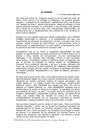 El Honor
