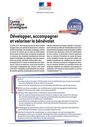 CAS note bénévolat 2011