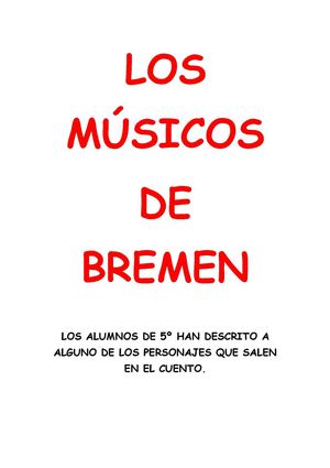 MUSICOS DE BREMEN CON DIBUJOS
