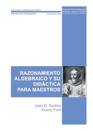 ALGEBRA PARA MAESTROS