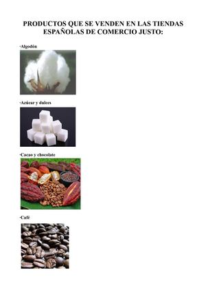 Productos de Comercio Justo