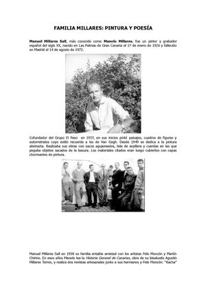 Millares,familia y poesía