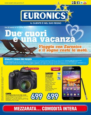 Volantino Euronics gruppo Butali dal 22/3 al 15/04/2012