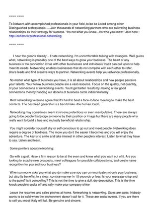 Why Everyone Needs a Professional Network