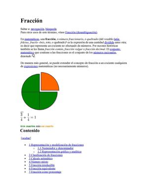TEORIA DE LAS FRACCIONES