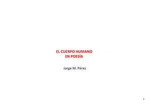 El cuerpo en poesía