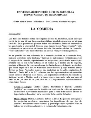 LA COMEDIA GRIEGA