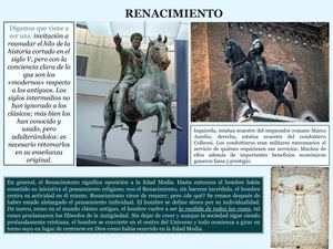 Introducción al Renacimiento